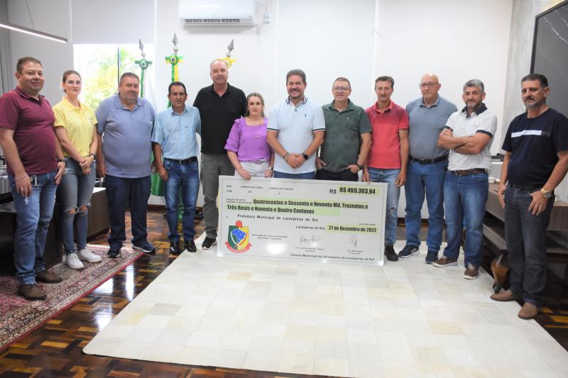 Câmara de Laranjeiras do Sul devolve R$ 469.303,94 ao Município